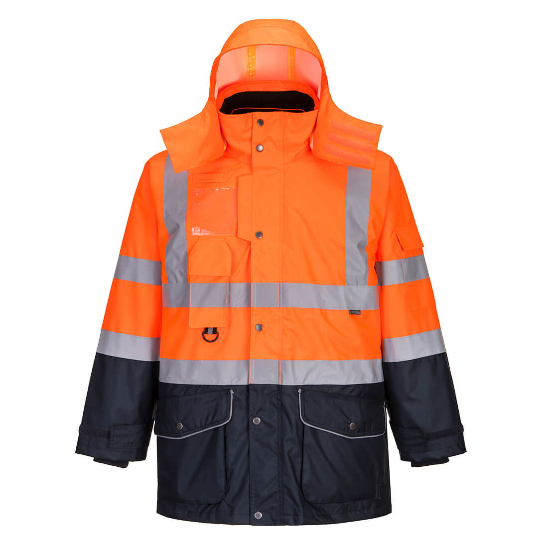 Parka 7 En 1 De Alta Visibilidad Contrast Traffic / 4xl / Amarillo-marino_0