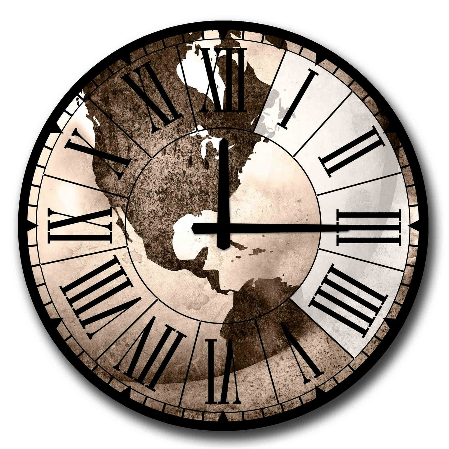 Reloj Decorativo Mdf América Central_0