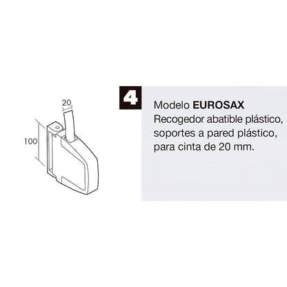Recogedor Persiana Abatible Eurosax C-22 Blanco_1