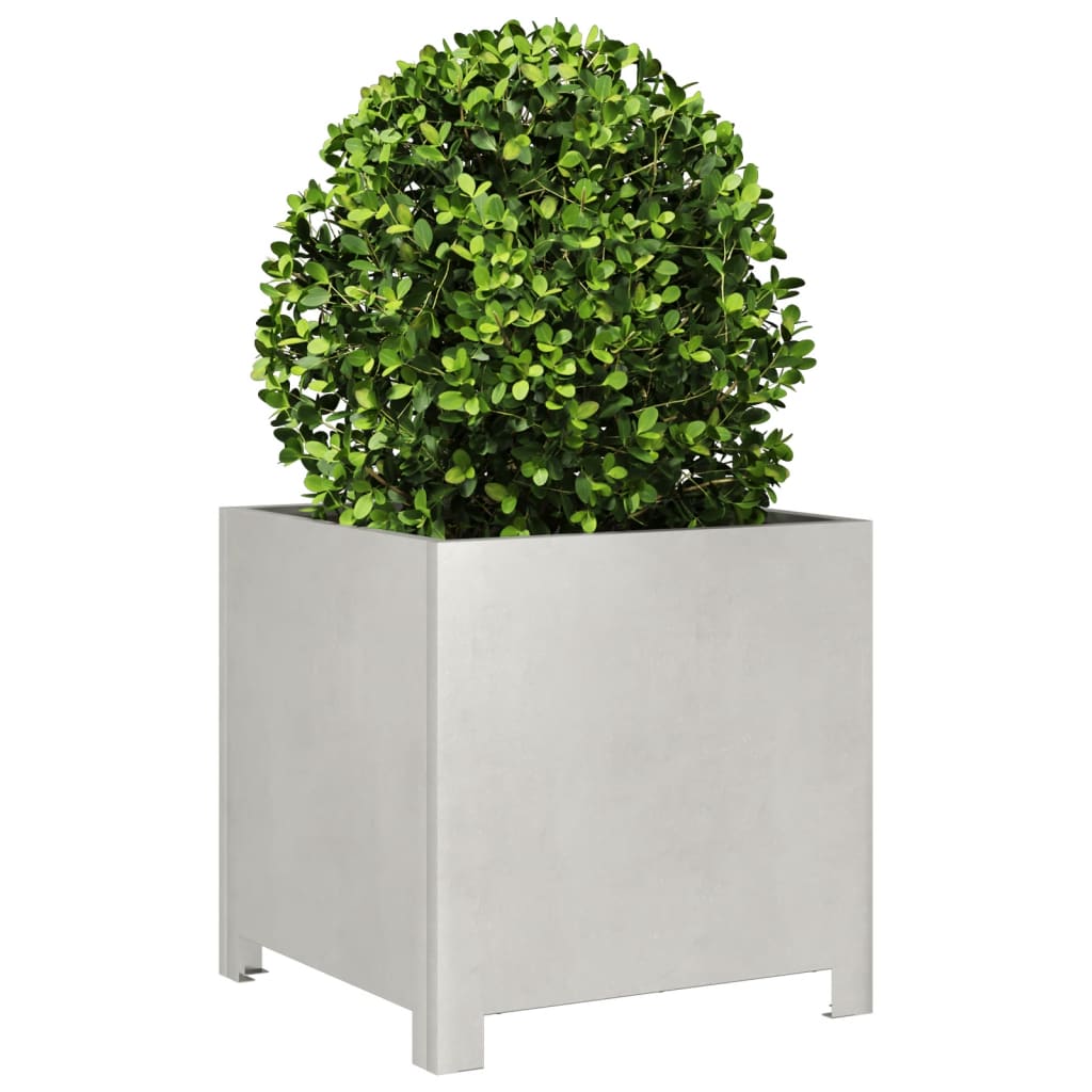 Jardineras 2 Unidades Acero Inoxidable 40x40x40 Cm_3