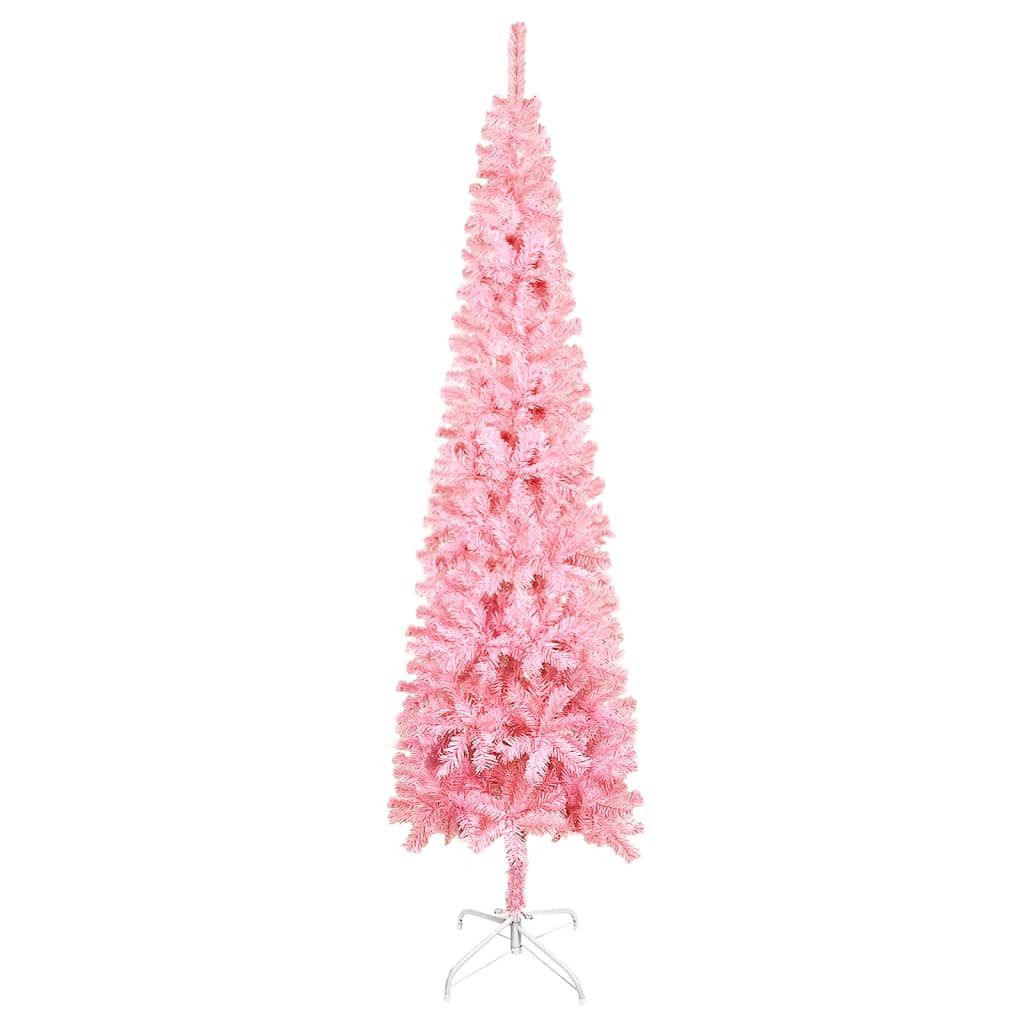 Vidaxl Árbol De Navidad Delgado Rosa 120 Cm_1