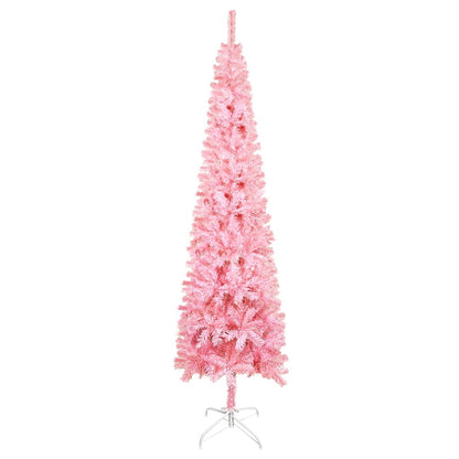 Vidaxl Árbol De Navidad Delgado Rosa 120 Cm_1