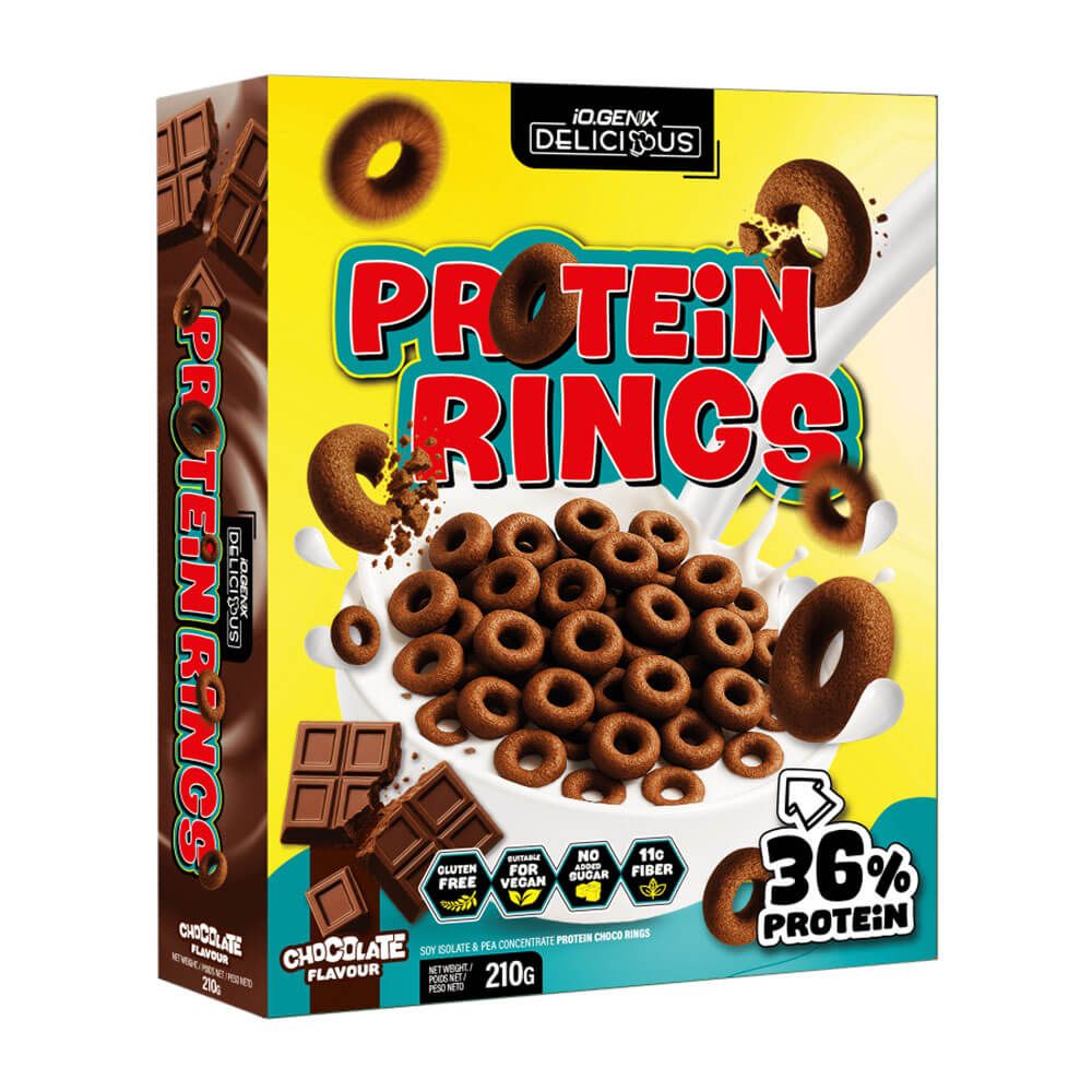 Protein Rings - 210g - Chocolate - Muesli Y Cereales - Io.genix_0