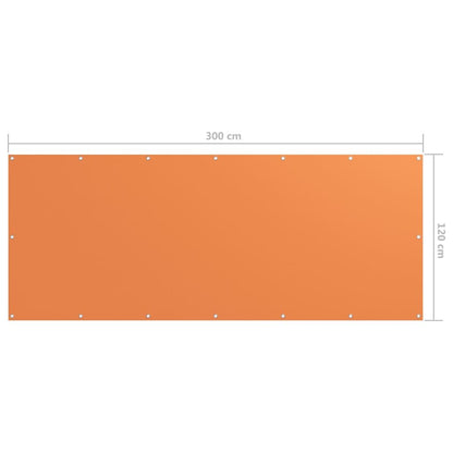 Vidaxl Toldo Para Balcón Tela Oxford Naranja 120x300 Cm_2