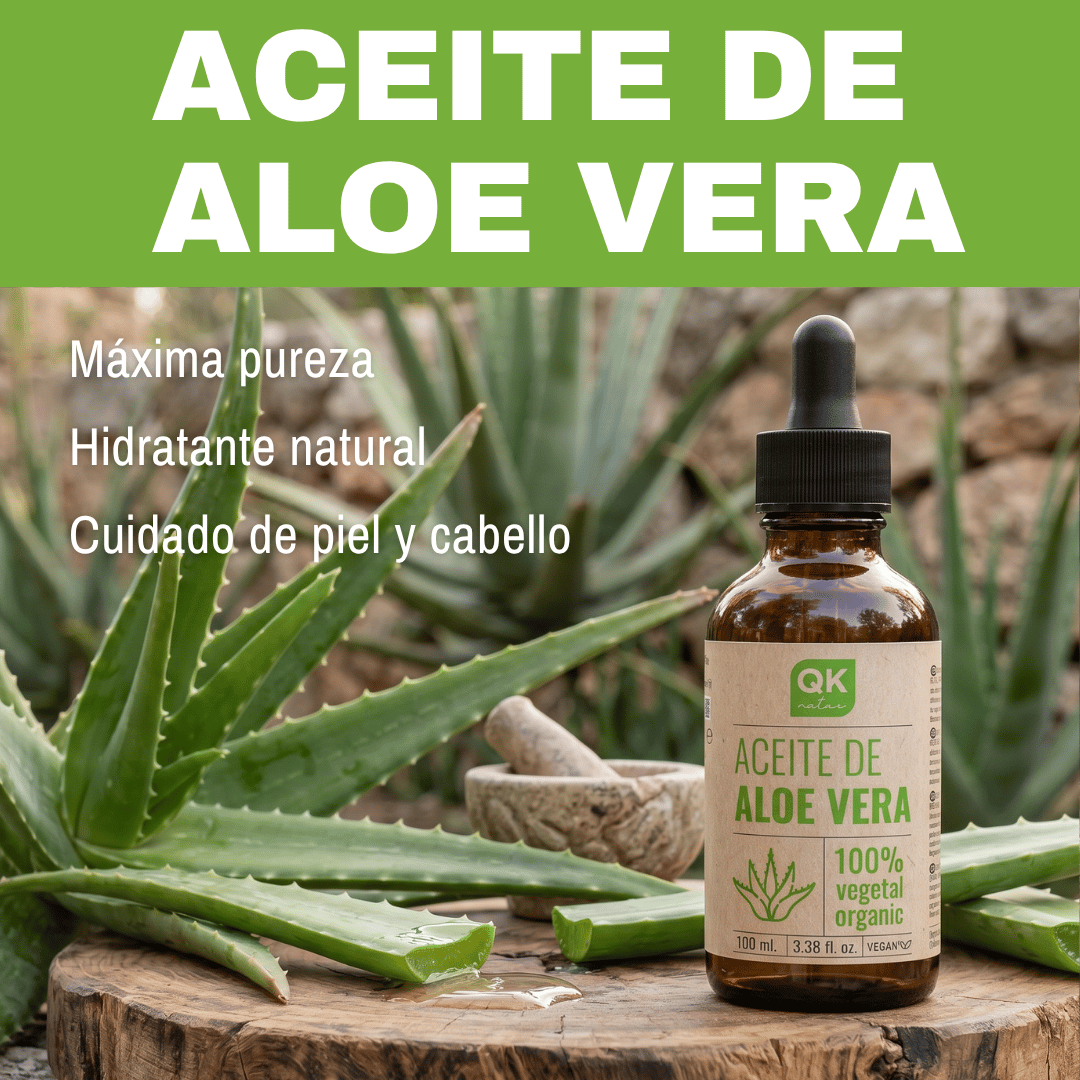 QKnatur - Aceite De Aloe Vera - Puro Y Orgánico - 100 Ml - Cuidado Intensivo Para Rostro, Cuerpo, Cabello_2