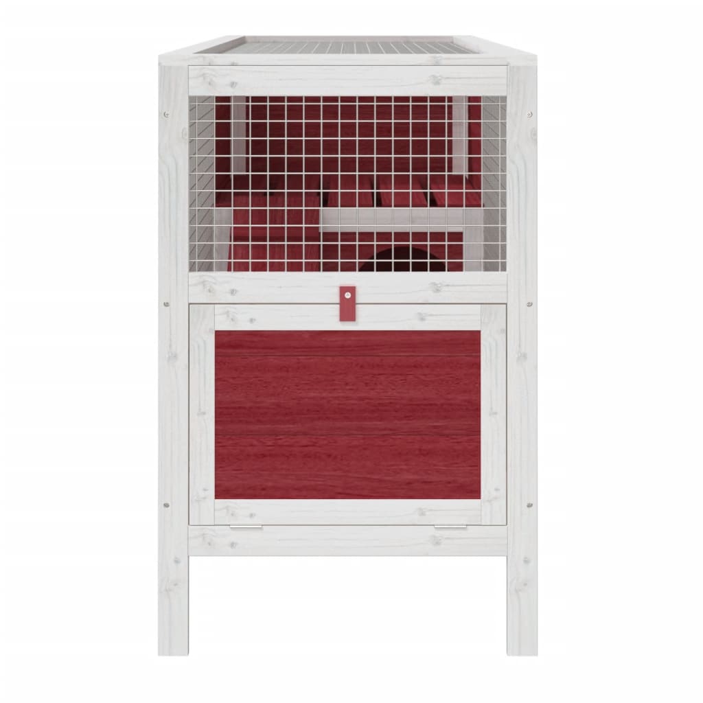 Conejera De Madera Maciza De Pino Mocha 103x44x69,5 Cm_4