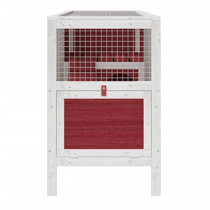 Conejera De Madera Maciza De Pino Mocha 103x44x69,5 Cm_4