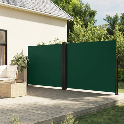 Vidaxl Toldo Lateral Retráctil Verde Oscuro 160x1200 Cm_1