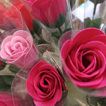 12 Rosa Con Pétalos De Jabón Aromático Para Baño Relax (surtido) - Regalo Original Para Días Especiales - Aroma Atalcado_2