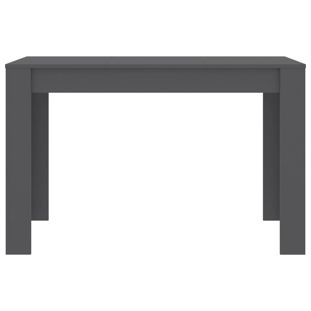 Mesa De Comedor De Aglomerado Gris 120x60x76 Cm_2