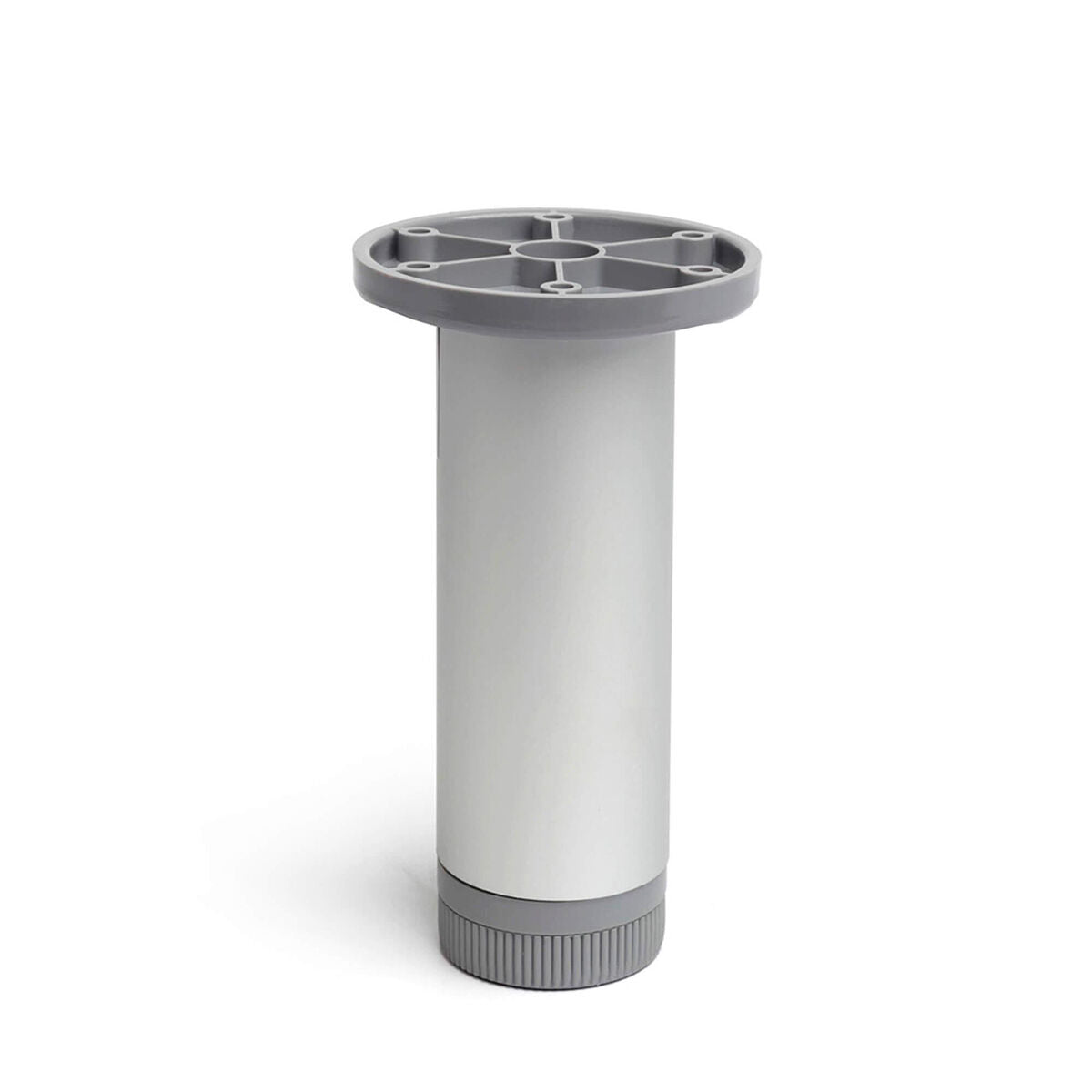 Pies Rei 405 Mate Cilíndrico Plateado Aluminio Moderno (ø 3,9 X 15 Cm) / Vetonek_0