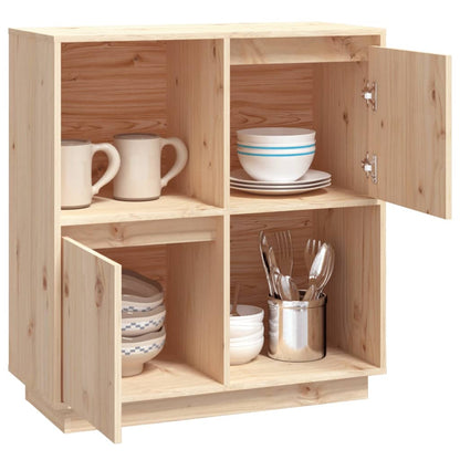 Aparador De Madera Maciza De Pino 74x35x80 Cm / Vetonek_0
