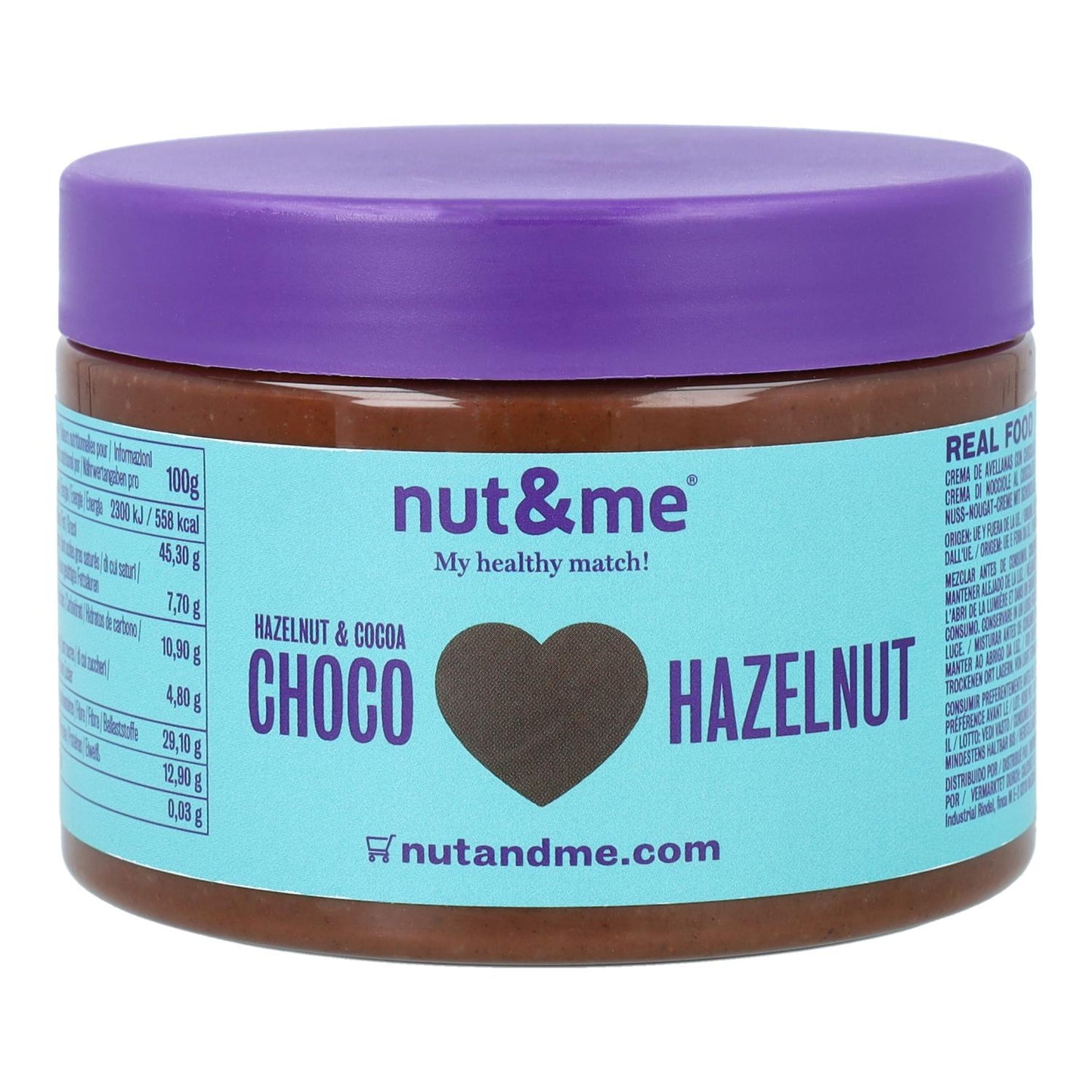 Nut&amp;me Creme de Avelã e Cacau 250g