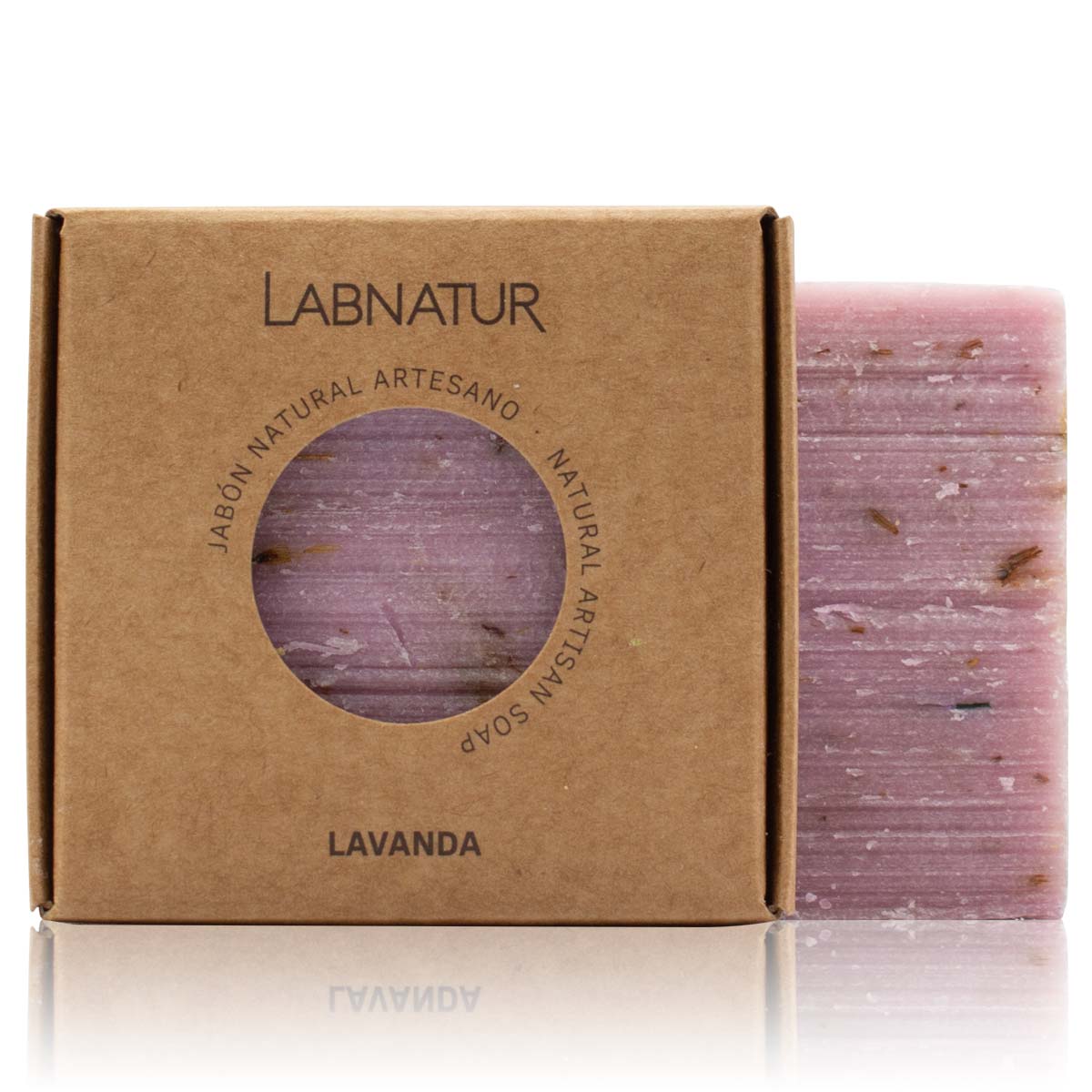Jabón Natural Lavanda Premium Labnatur 100 g | Relajante | Aromaterapia | Limpieza Suave_0