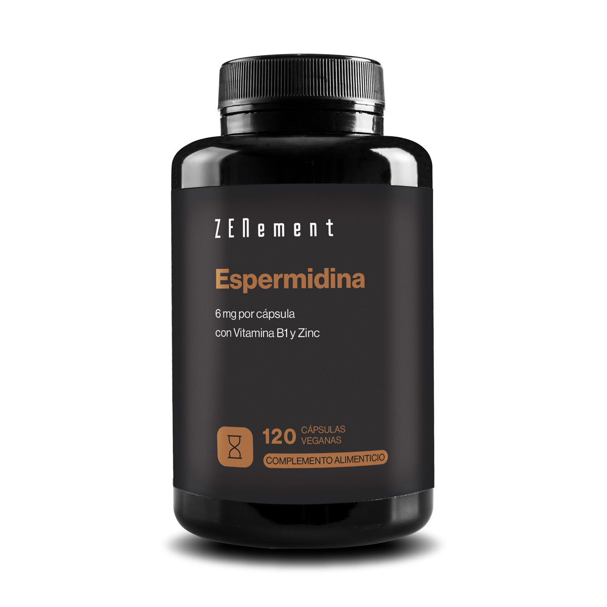 Espermidina, 6 mg, com vitamina B1 e zinco, Zenement, 120 cápsulas vegan