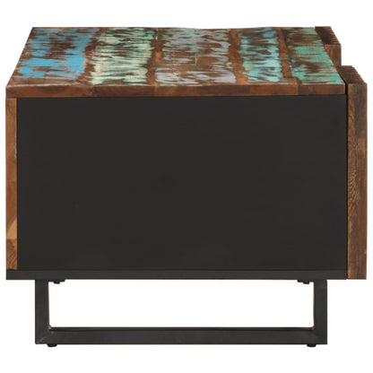 Mesa De Centro De Madera Maciza De Acacia 100x55x40 Cm_1