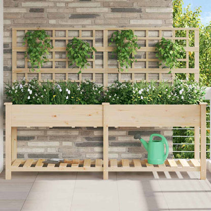 Macetero De Jardín Beige 203,5 X 54 X 152,5 Cm_1