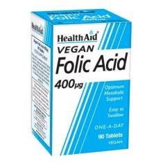Ácido Fólico 400 mcg 90 comprimidos Health Aid