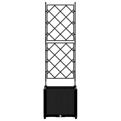 Vidaxl Maceta De Jardín Con Enrejado Negro 40 X 40 X 143 Cm Pp_3