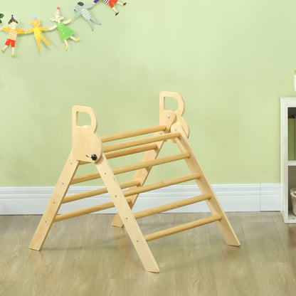 Escalador Para Niños Aiyaplay Tablero Multicapa De Pino Madera Natural 82x66x71 Cm_1