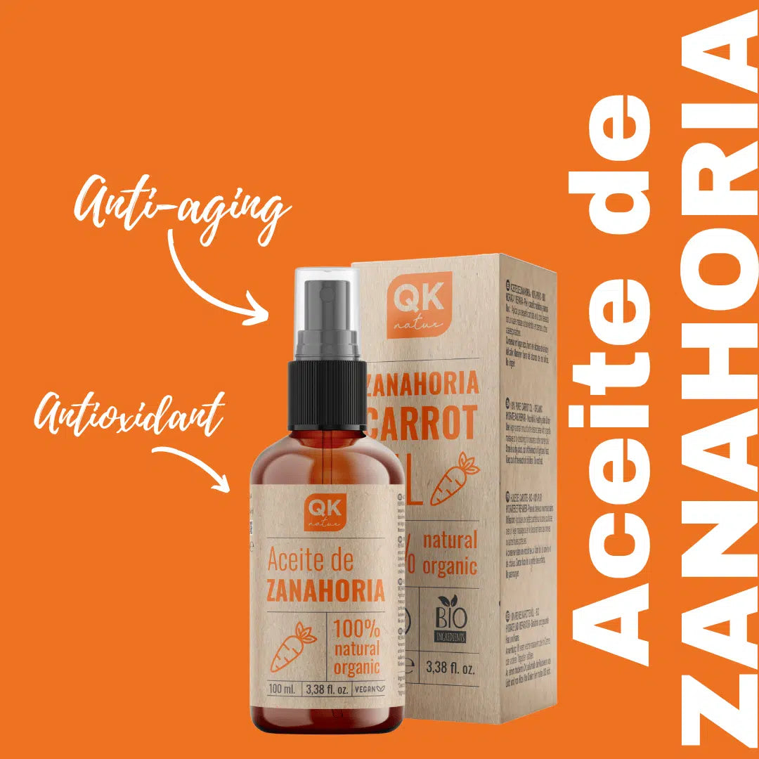 QKnatur - Aceite De Zanahoria 100ml. - 100% Puro Y Natural - Bronceador Natural - Hidrata Y Rejuvenece La Piel_3
