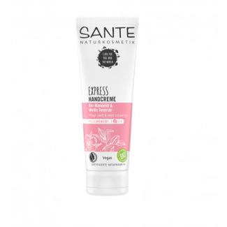 Creme de Mãos Sensíveis Sante Express com Amêndoas Biológicas e Argila Branca 75 ml