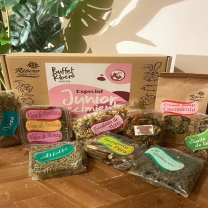Buffet de crescimento saudável júnior para coelhos e roedores jovens Ribero