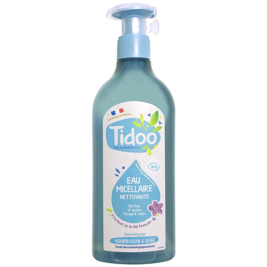 Água Micelar de Limpeza Tidoo com Extrato de Linho Orgânico 500 ml