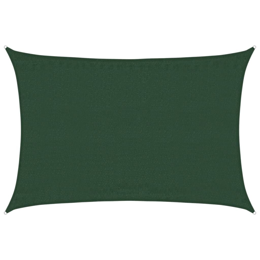 Vidaxl Toldo De Vela Verde Oscuro Hdpe 160 G/m² 3,5x5 M_0
