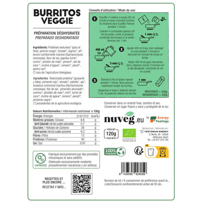 Recheio de Burrito Biológico Nuveg 120g