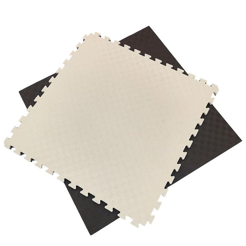 Artatami® Tatami Puzzle 1x1x20 mm Marron - Beige Pack Ahorro【8 Unidades】Gimnasios - Fitness - Pilates - Yoga_0