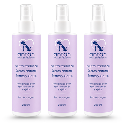 Spray natural neutralizador de olores para perros y gatos – Pack 3 x 200 ml_0