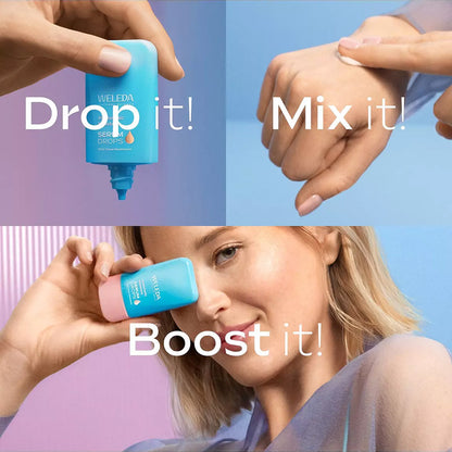 Gotas de reforço do soro hidratante com ácido hialurónico 30 ml