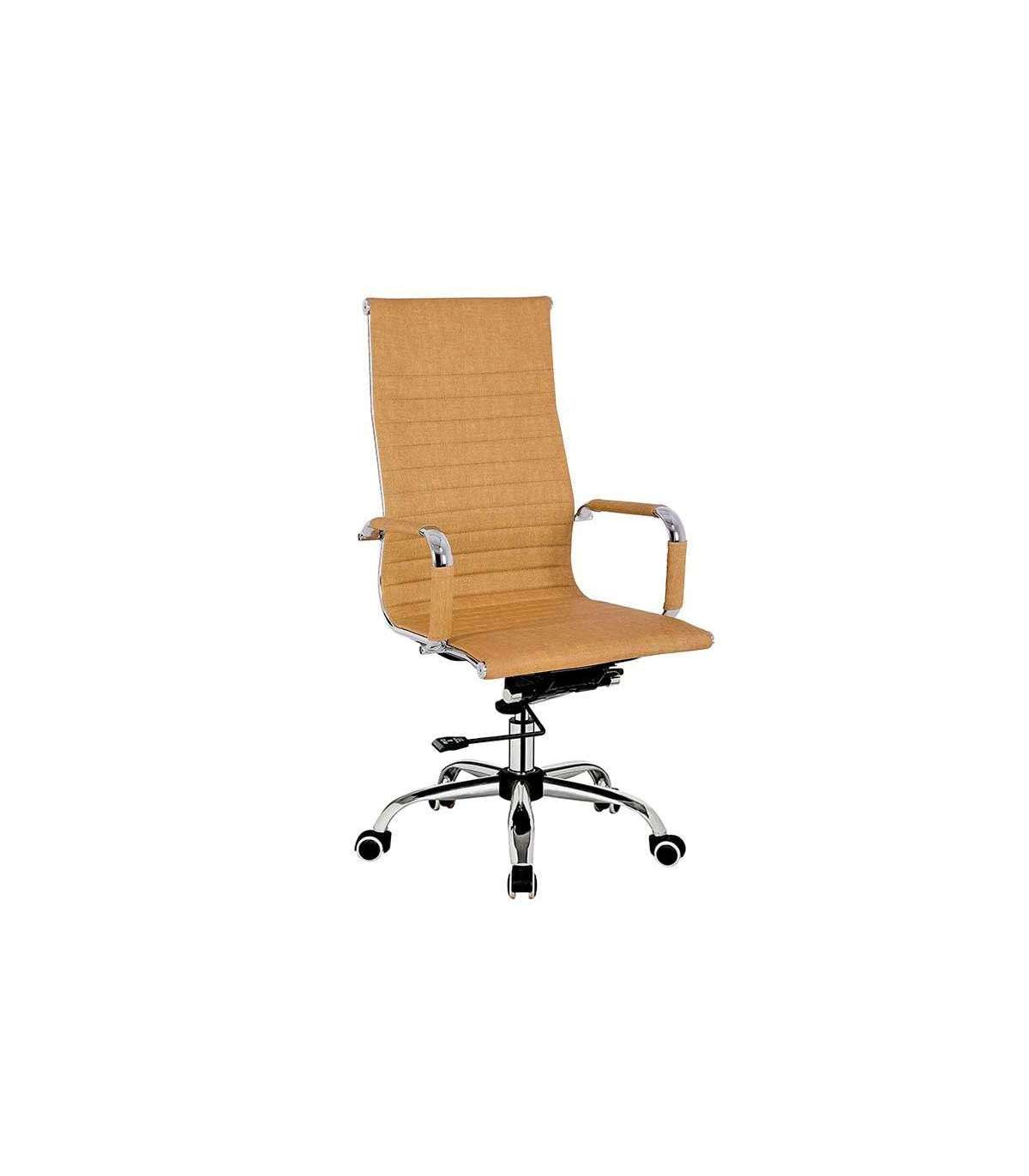 Silla Despacho Giratoria Elevable Acabado Cobre, 60 Cm(ancho) 108-115 Cm(altura) 66 Cm(fondo)_0