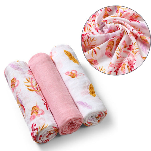 Pack 3 Muselinas Bambú Organico 70x70 Cm Rose_0