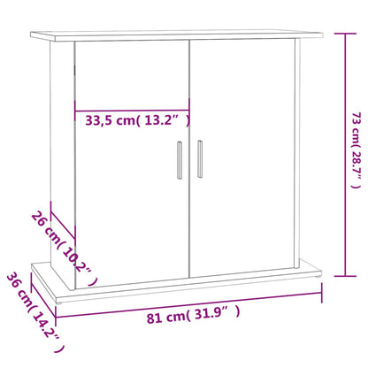 Vidaxl Soporte De Acuario Madera Ingeniería Blanco Brillo 81x36x73 Cm_2