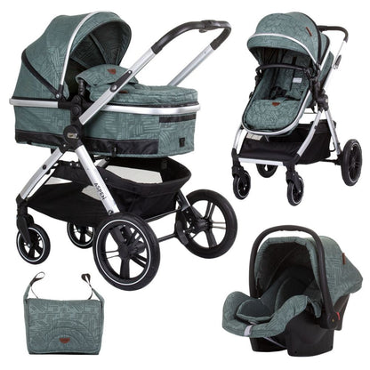 Carrito De Bebé Trío Convertible Aspen Hasta 22 Kg Aloe_0