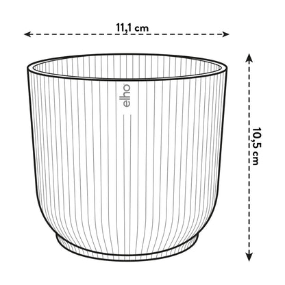 Maceta Verde Helecho Vibes Fold Round Mini Elho 11cm 100% reciclado