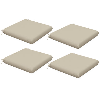 Outsunny Conjunto De Cojines Para Sillas De Comedor 47x47x7 Cm Beige_0