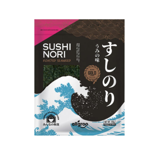 Alga Nori Tostada para Sushi, Golden Allgroo 125 g