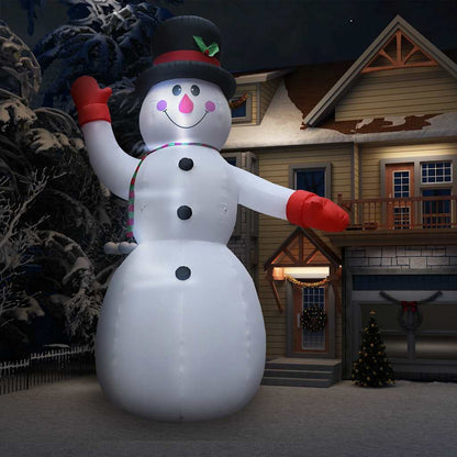 Vidaxl Muñeco De Nieve Inflable De Navidad Con Led Ip44 600 Cm Xxl_1