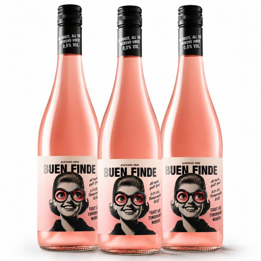 Vino Rosado Sin Alcohol 0,0% Tempranillo | Pack 3 Botellas X 750 Ml | Vino Rosado Desalcoholizado Fresco Y Afrutado_0