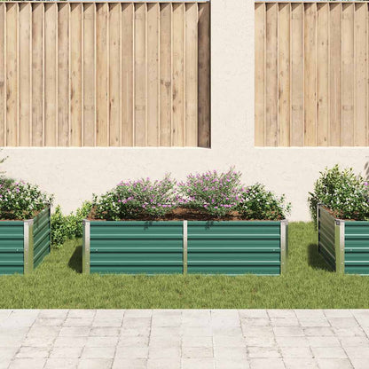 Jardinera Elevada De Acero Galvanizado Verde 160x80x45 Cm_2