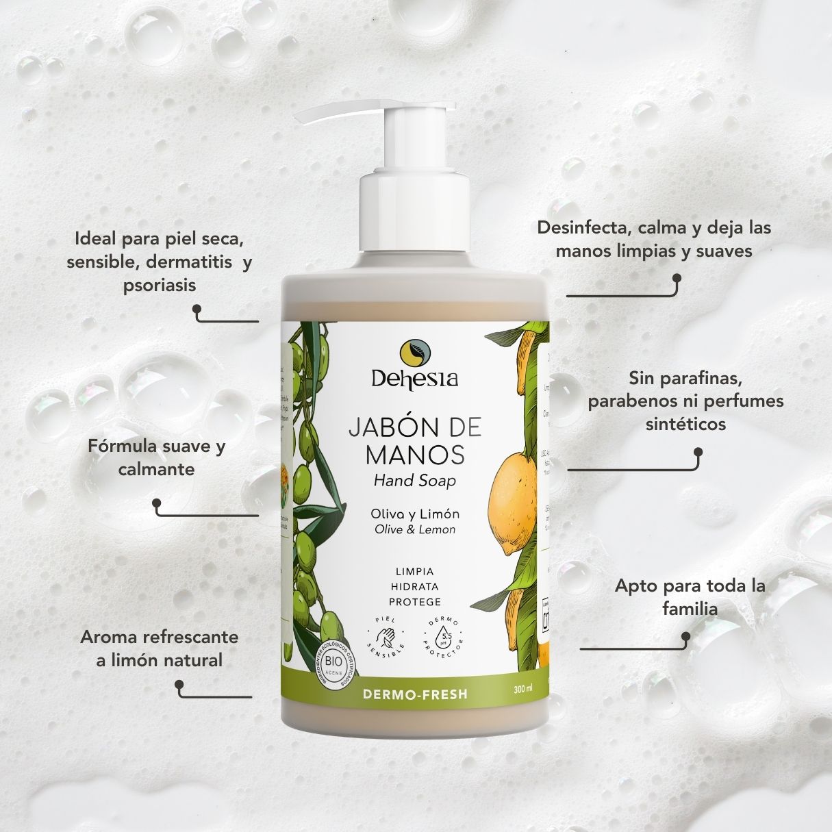 Jabón De Manos Dermo-fresh Bio | Piel Seca, Sensible_1