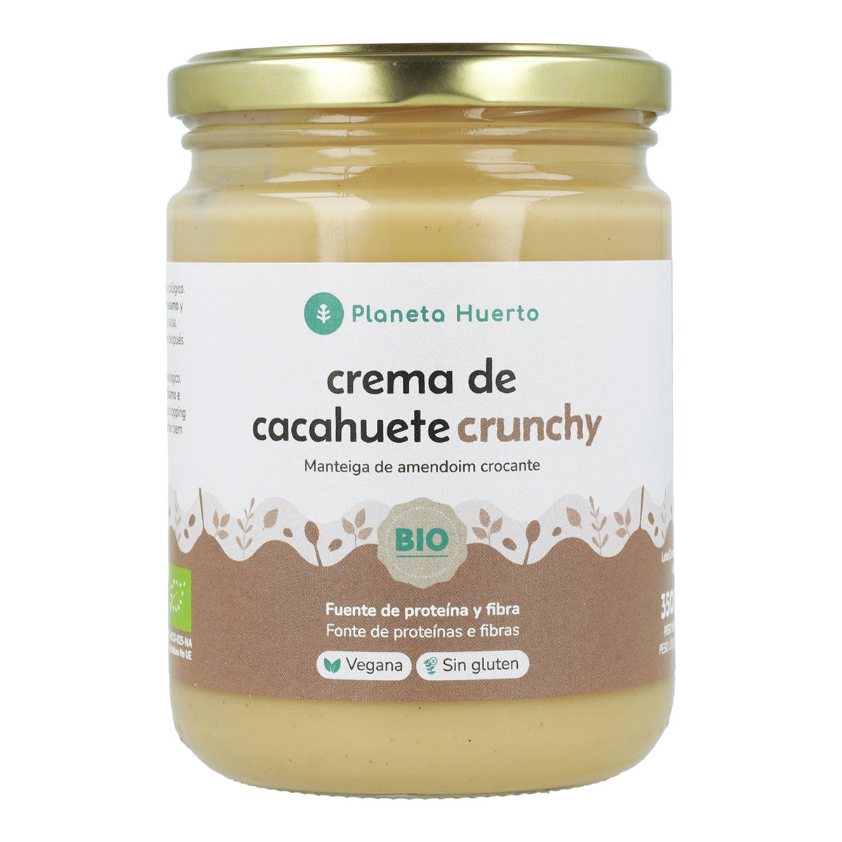 Manteiga de Amendoim Crocante ECO Planeta Huerto 350g