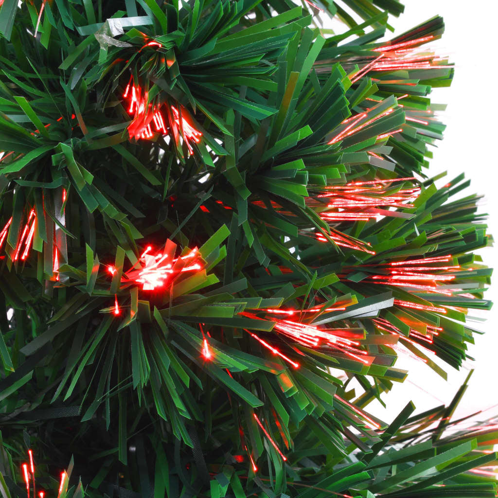 Vidaxl Árbol De Navidad Artificial Fibra Óptica Verde 64 Cm_4