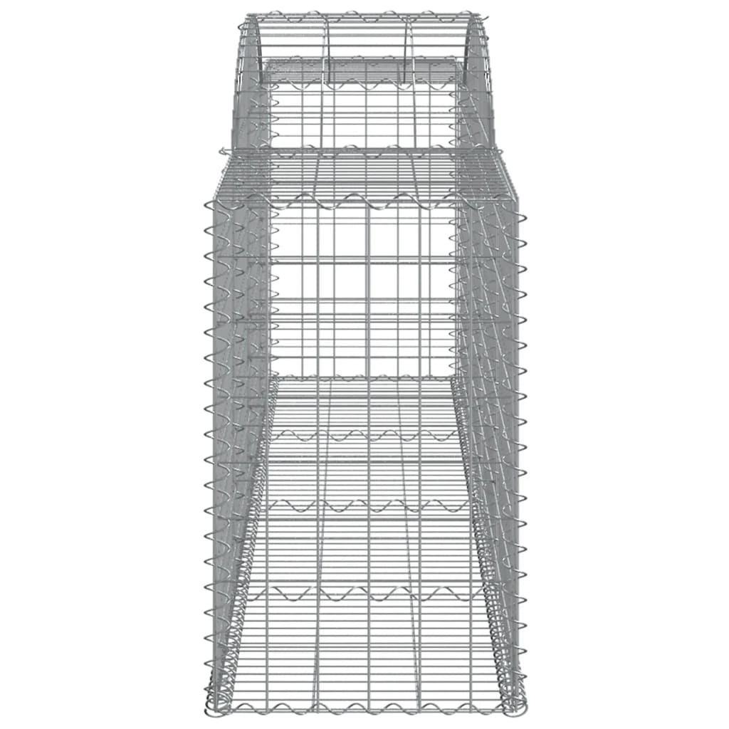 Cestas De Gaviones 25 Uds Forma De Arco Hierro 300x50x80/100 Cm_4