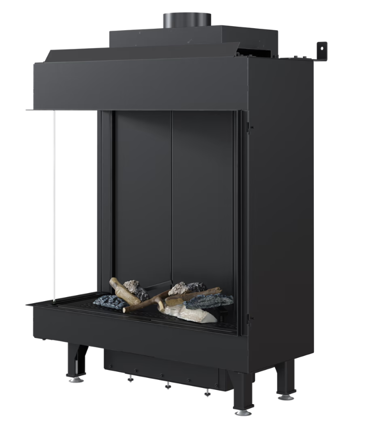 Bricosol Chimenea De Gas Kratki Leo 76 / 62 Izquierda Propano ∅ 100/150 5,1 Kw_3