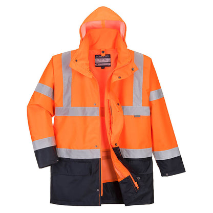 Chaqueta De Alta Visibilidad 5 En 1 Contrast Essential / 4xl / Naranja-marino_0