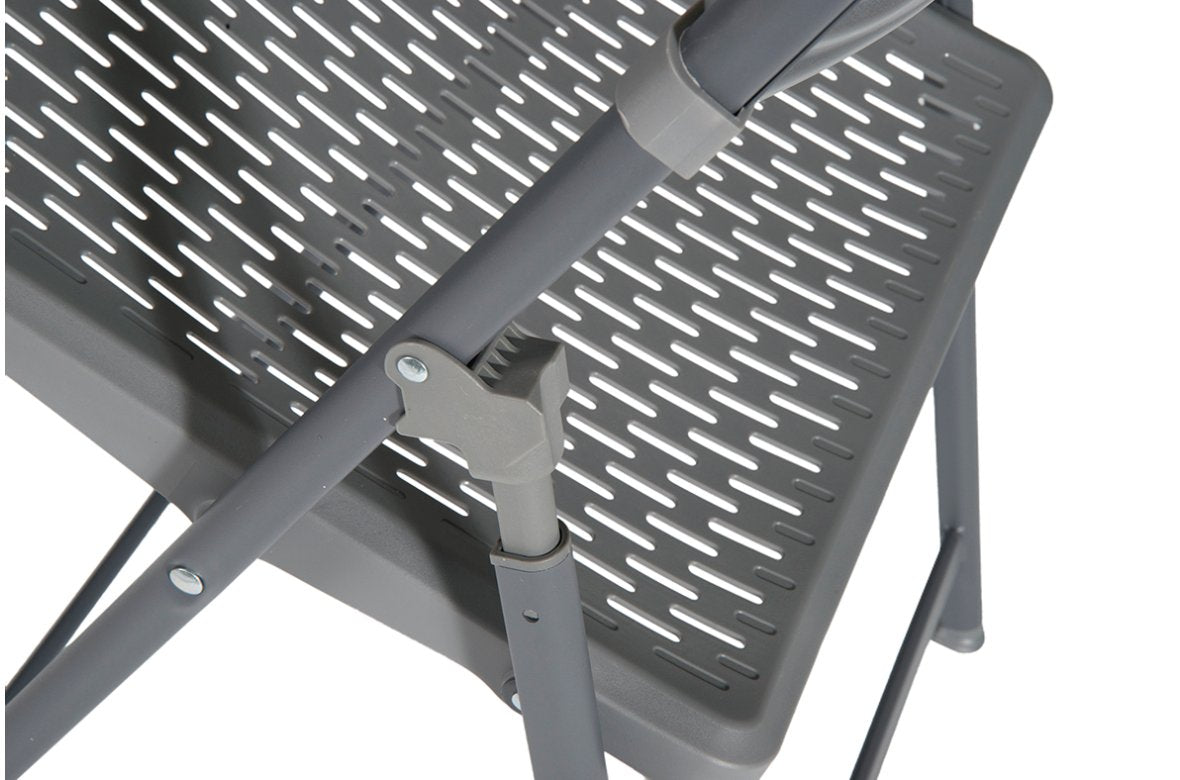 Zown Set 4 Sillas Plegables Eventos Aran Chair Plus Shark Grey Polipropileno_4